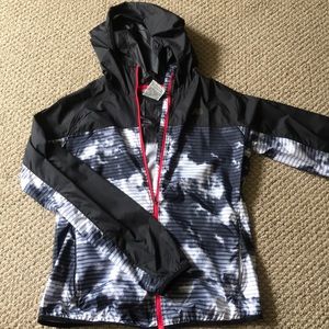 New Balance Black & White Print Windbreaker